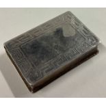 A good silver gilt double vinaigrette case in the form of a book.