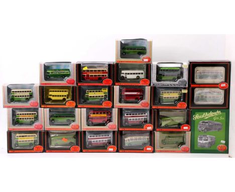 22 boxed EFE Exclusive First Editions, 1/76 scale, public transport diecast buses to include a Guy GS Special, a Leyland TD1 