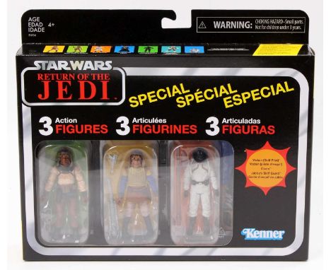 A Kenner modern issue Star Wars The Vintage Collection Return of the Jedi 3 figure action pack, contains Vedain, Vizam, and B