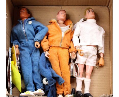Collection of Action Man Palitoy Sporting Interest figures, to include Olympic Champion in orange tracksuit, another in Blue 