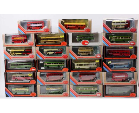 23 boxed EFE Exclusive First Editions, 1/76 scale, public transport diecast buses to include a Plaxton Pointer Dart, a Routem