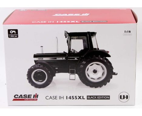 Universal Hobbies, CIH-UH4205 1/16th scale diecast model of a Limited edition CASE IH 1455XL Tractor, finished in black, un-o