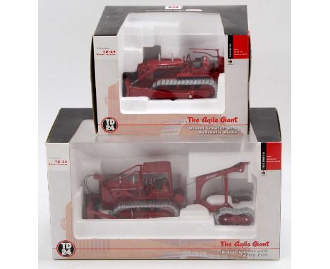 A Speccast 1/50 scale International TD24 boxed diecast group to include an International Diesel Crawler with Karry arch, and 