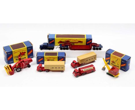 Matchbox Lesney Major Pack boxed model group of 4 comprising No.6 Pickfords Gift Set, No.5 Massey Ferguson 780 Combine, Jenni