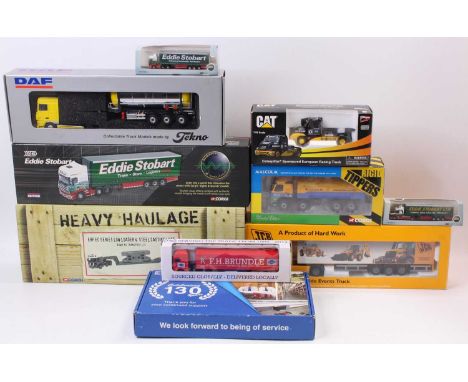 A collection of Corgi Heavy Haulage, Corgi Sights &amp; Sounds, Tekno, and Joal mixed modern issue 1/50th scale road transpor