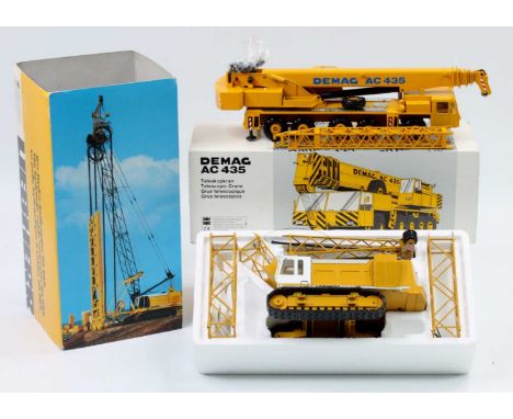 Conrad 1/50th scale construction and earth moving diecast group, 2 examples including No. 2831 Liebherr Hydraulic Cable Excav