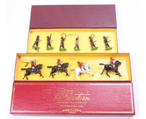 2 Britains The British Army in India modern issue soldier sets comprising No. 8952 5th Bombay Cavalry, and No. 8955 No. 1 Koh