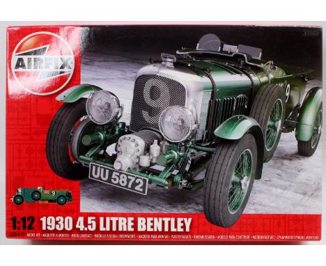 An Airfix 1/12 scale plastic kit for a 1930 Bentley 4.5L super charged, as issued in the original box