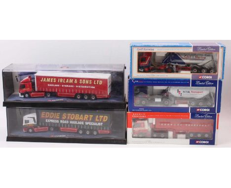 Corgi Toys modern issue limited edition 1/50th scale road transport haulage group of 5 comprising reference numbers CC12006, 