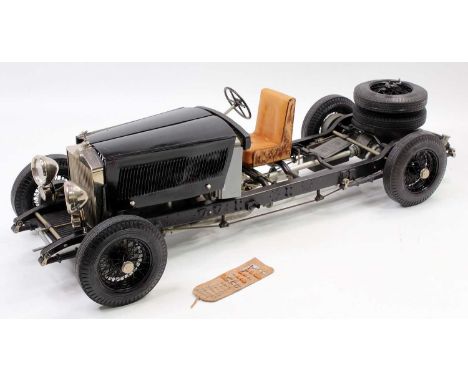 Pocher 1/8th scale pait built model of a No.K72 Rolls Royce Phantom II Sedanca Coupe 1932, housed in perspex display case