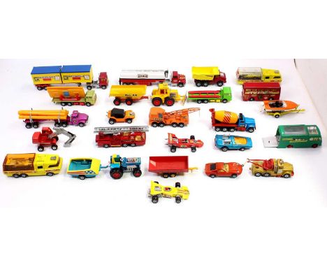 A collection of unboxed Matchbox Lesney Super Kings in generally excellent to near mint condition, with examples including K7