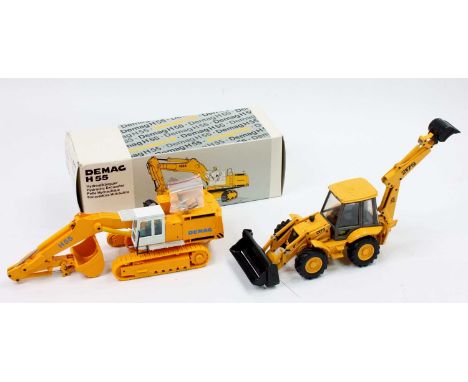 An NZG 1/50th scale No. 356 Demag H155 Hydraulic Excavator in its original polystyrene packed box, together with a loose Joal