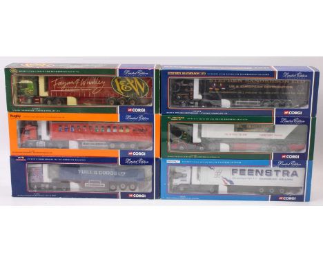 Corgi Toys modern issue limited edition 1/50th scale road transport haulage group of 6 comprising reference numbers CC12211, 