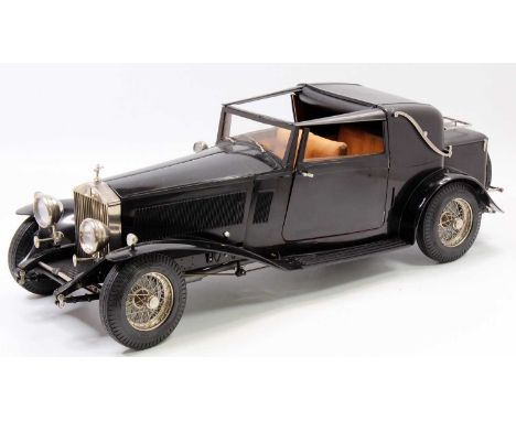 Pocher large 1/8th scale kit built model of a K72 Rolls Royce Phantom II Sedanca 1932 - impressive highly detailed plastic mo