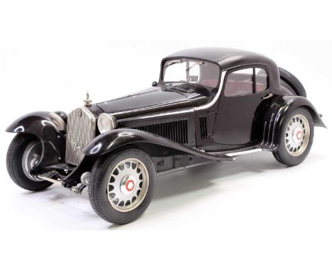 Pocher 1/8th scale kit built model of a Alfa Romeo 8C 2300 Coupe "Dinner Jacket", finished in black and built to a very high 