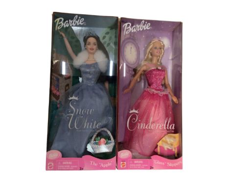 Mattel Barrie Dolls including Snow White the Apple, No.56035, Cinderella, No.55479, Dolls of the World Princess of Japan, No.
