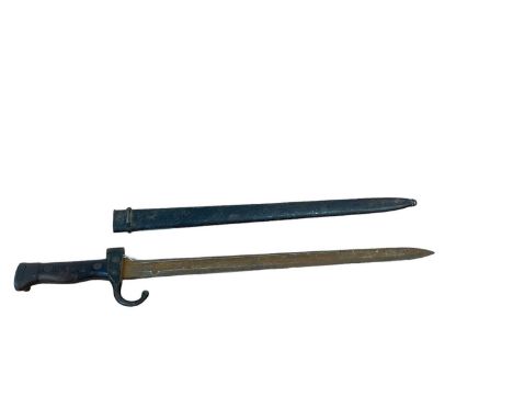 French 1892 Pattern bayonet with scabbard