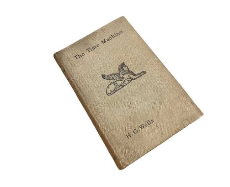 H. G. Wells, Time Machine - 1895 first edition, lacking adverts to rear, in tooled cloth