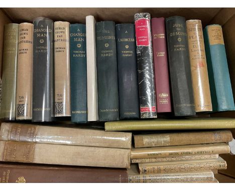 Thomas Hardy novels and others, including 1896 Jude the Obscure first edition,  (1 box)