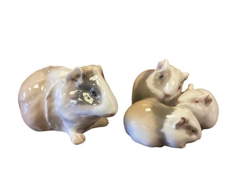 Royal Copenhagen model of a Guinea Pig numbered 503, together with a Bing &amp; Grondahl model numbered 1559 (2)Both are in v