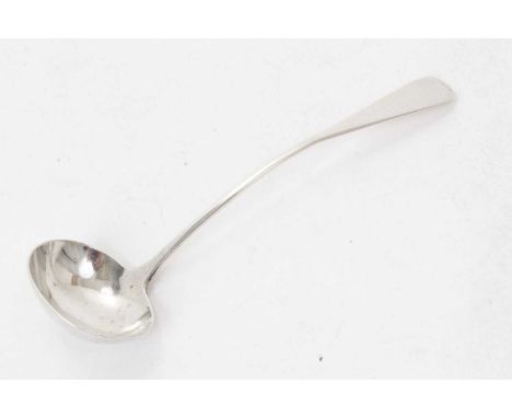 Early 19th century Scottish provincial silver sauce ladle (Aberdeen circa 1825) Alexander Grant, 16cm overall length