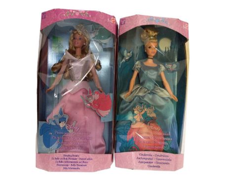 Mattel Disney Princess Dolls including Cinderella, No.29175, Sleeping Beauty, No.29177, Snow White, No.29171, Dazzling Prince