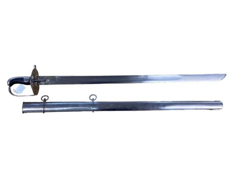 Reproduction British 1796 Heavy Cavalry troopers sword with scabbard