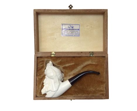 Four boxed smoking pipes, including a Butz Choquin Astra pipe no 1715, a Chacom pipe no 301/1245 (new), a Meerschaum (new), a