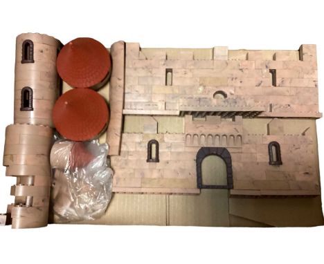 Five wooden or plastic model castles (5)