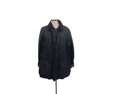 Barbour women's Beadnell navy waxed jacket size 16 with tags. Retail price on label £239