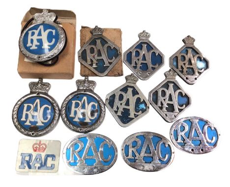 Lot Vintage RAC car badges (12)