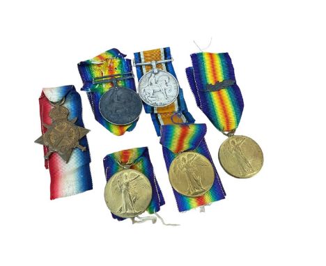 First World War pair comprising War and Victory medals named to 330245 PTE. W. A. Talbot. R. WAR. R., another pair named to M