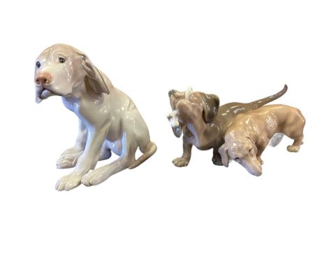 Two Bing &amp; Grondahl model dogs no.1861 and no.1570Both are in very good condition 