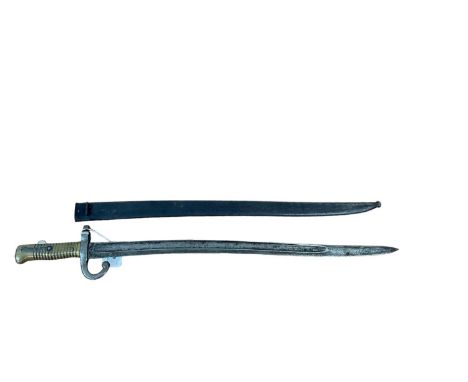 French 1866 Pattern Chassepot bayonet in scabbard