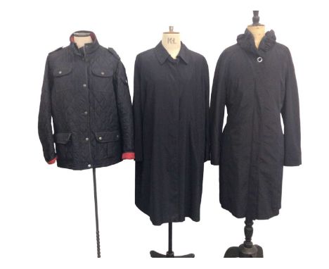 Women's Barbour Wootton quilt jacket ,size 18, Moncler navy mac, Fachs Schmitt new with tags navy mac,size 18 and navy trench
