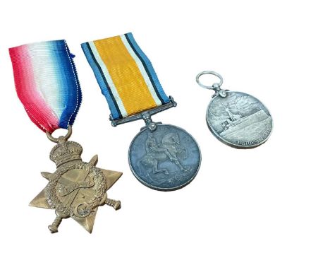 Three First World War medals comprising 1914 - 15 Star and War medals named to J. 6826. G. Issacson. L. Sig. R. N. and a Geor