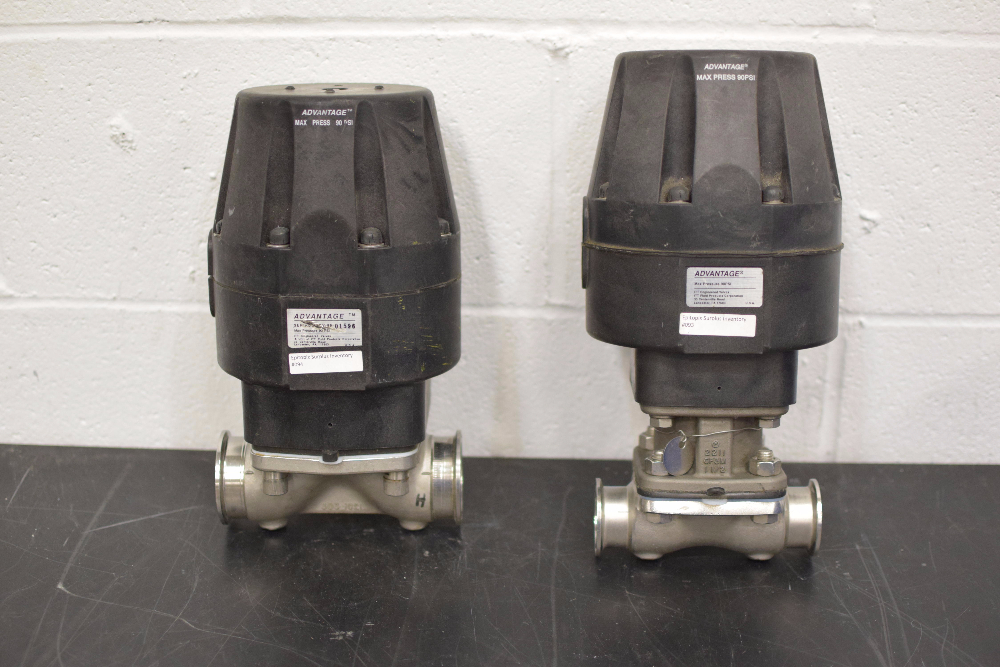 Lot of (2) ITT Advantage Valves , (2) Valves Max Pressure 90 PSI, Est