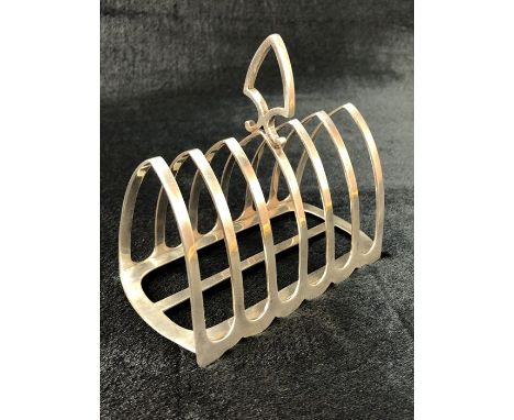 Silver Hallmarked Toast rack Sheffield by Harrison Brothers &amp; Howson (George Howson)