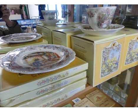Royal Doulton 'Bramley Hedge' boxed editions of Cups and Saucers' to include Spring, Summer, Autumn and Spring. Also to inclu