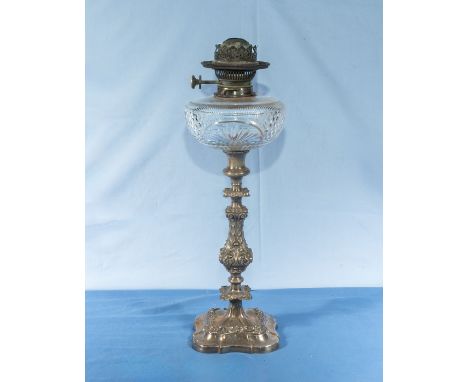 A vintage oil lamp