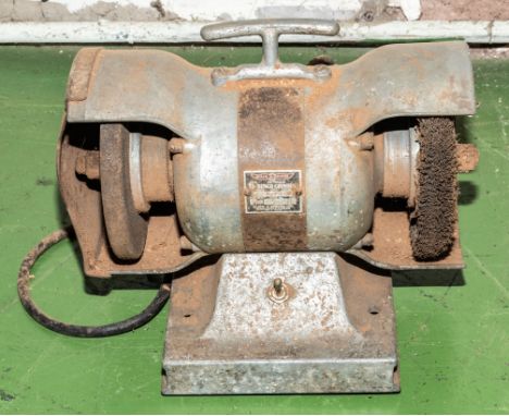 Vintage bench grinder