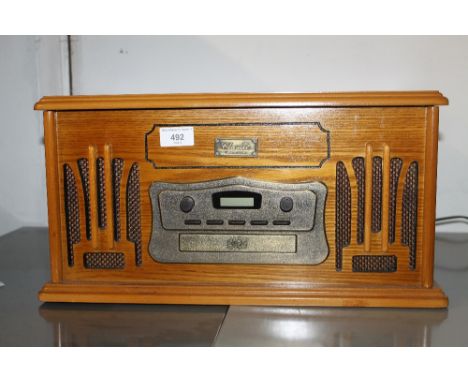 A RETRO STYLE RECORD PLAYER 