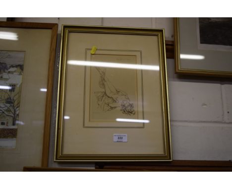 After Sir William Russel Flint, a print depicting a reclining nude 