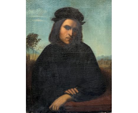 AFTER RAPHAEL SANZIO: SAINT CATHERINE OF ALEXANDRIA, OIL PAINTING ON CANVAS68cm x 50cm