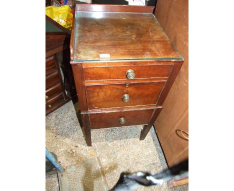 MAHOGANY NIGHT COMMODE