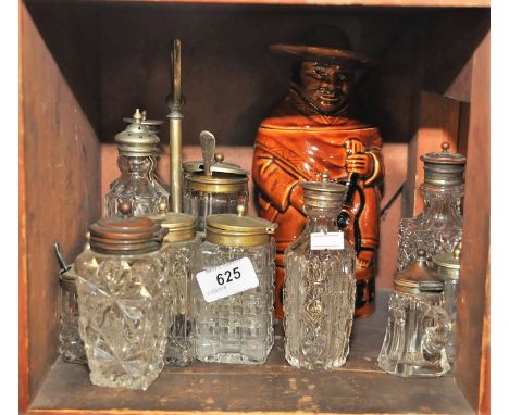 GLASSWARE AND P&K COFFEE JAR