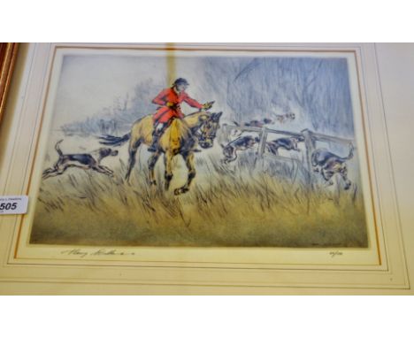 AFTER HENRY WILKINSON COLOURED PRINT 66/180 