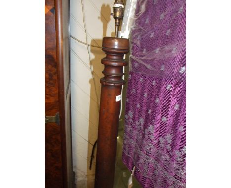 MAHOGANY STANDARD LAMP