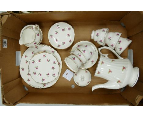 A collection of Colclough Floral Patterned Tea Ware: including teapot 