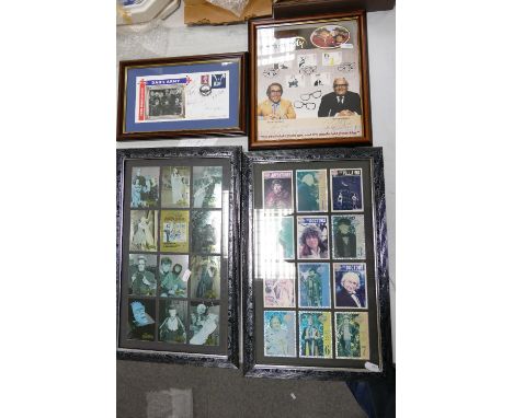 A mixed collection of items to include Benham signed Legends of Comedy Two Ronnies Framed item, similar Dads Army item, Frame